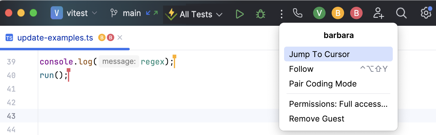 Jump to another participant Jump to another participant