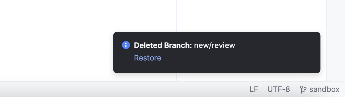 deleted branch notification deleted branch notification