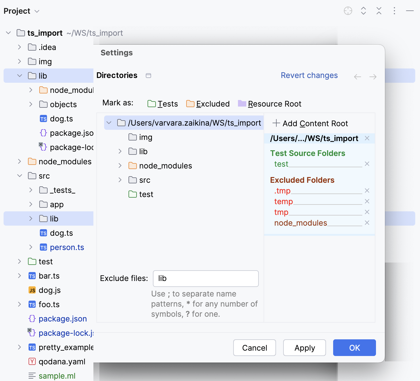 Excluding folders by name Excluding folders by name
