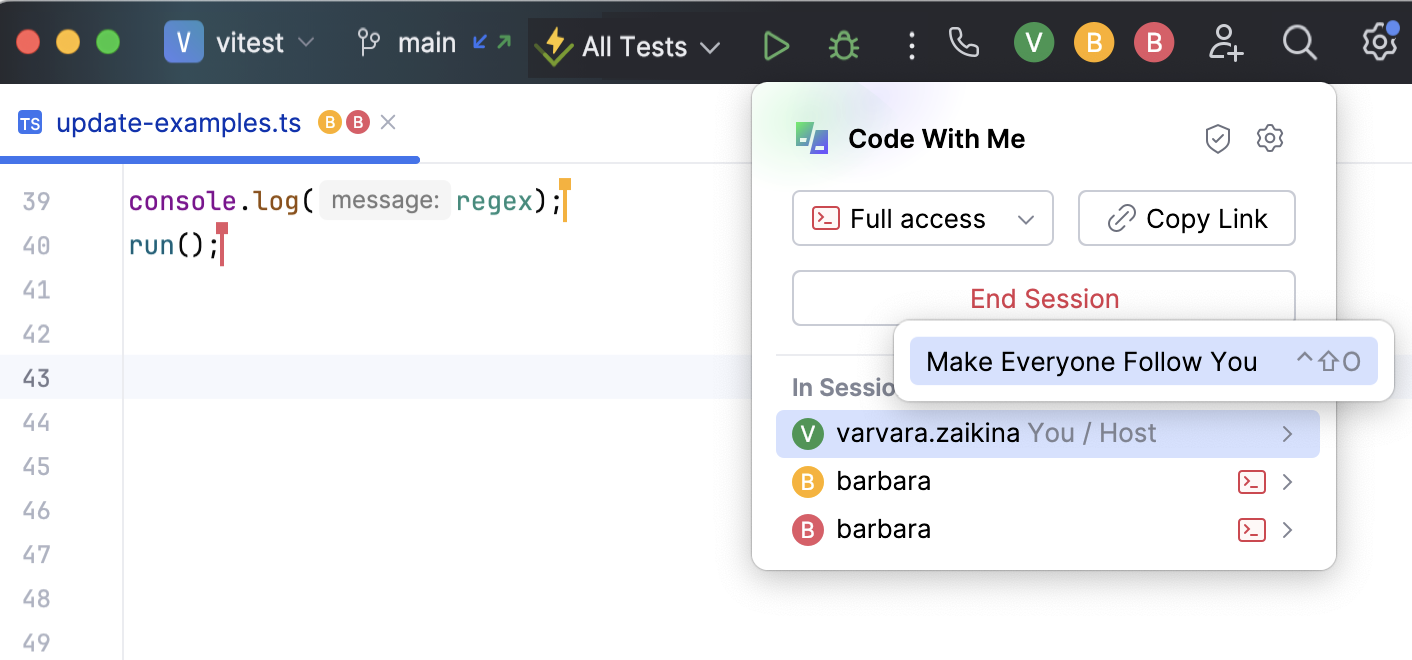 Select Force to Follow You Select Force to Follow You