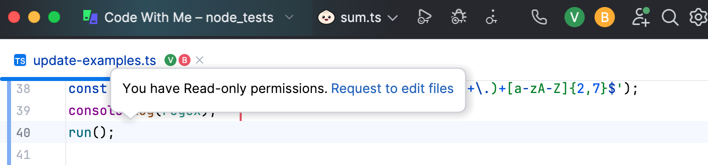 Permission notification Permission notification