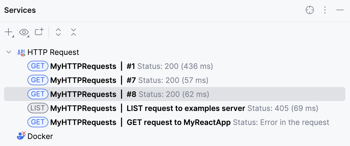 HTTP requests in Search Everywhere
