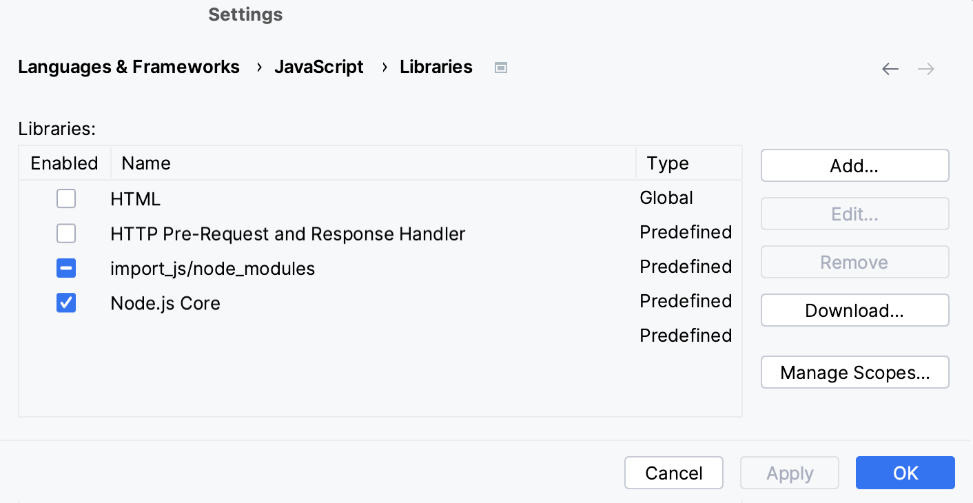 node_modules library added to the list node_modules library added to the list