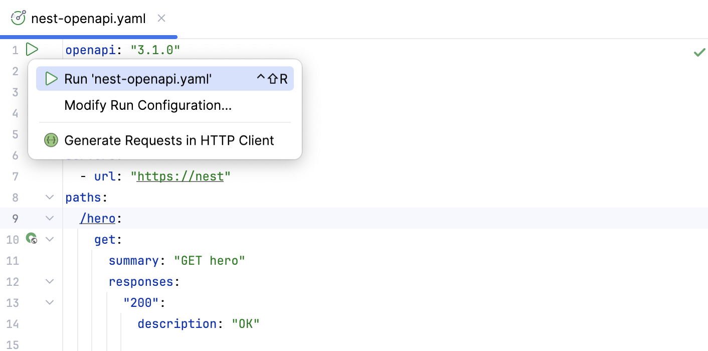 Run an open-api file Run an open-api file