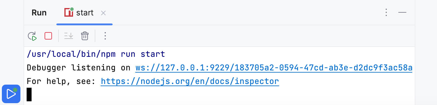 Tabs in the Run tool window Tabs in the Run tool window