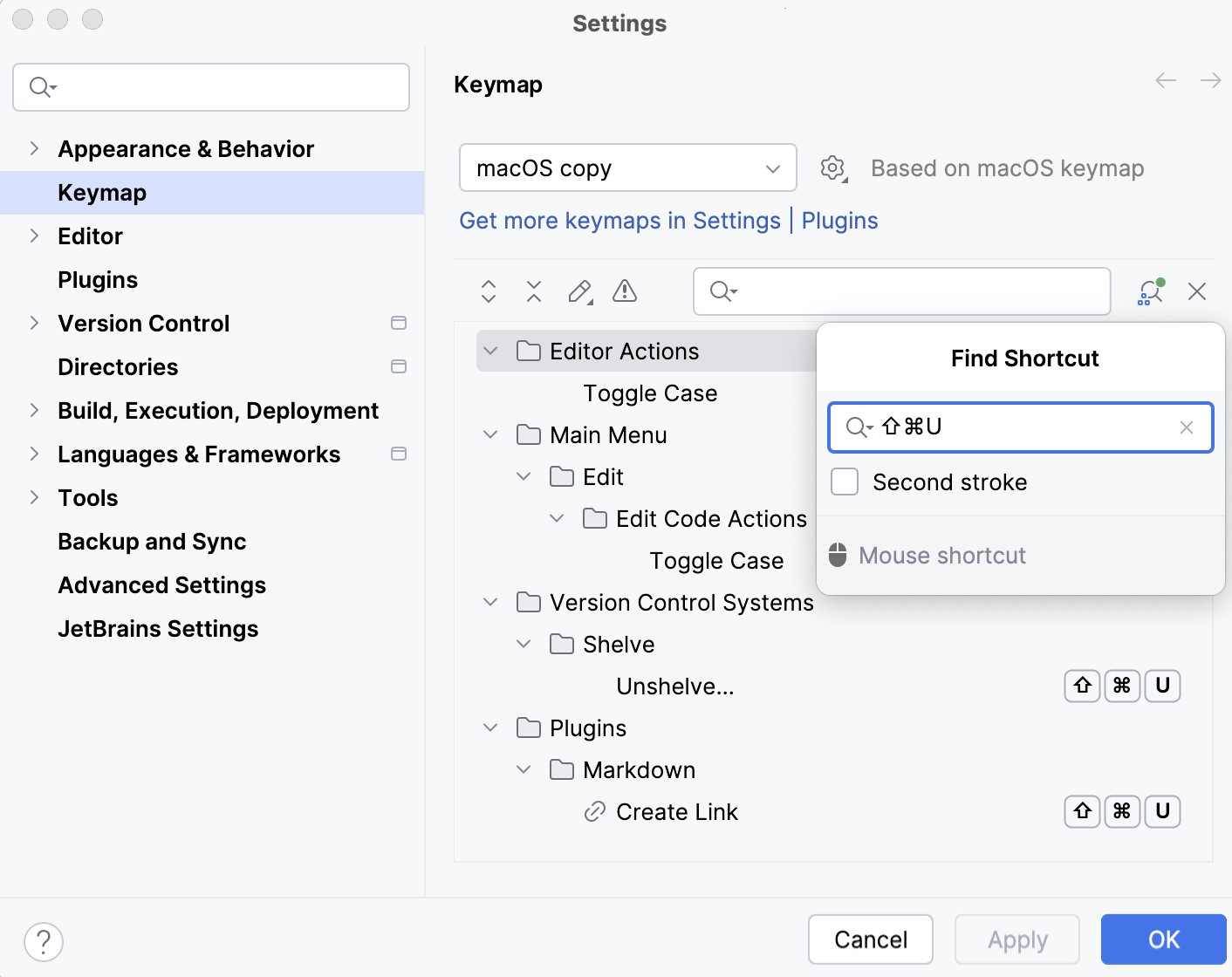 Shortcut is mapped to multiple actions Shortcut is mapped to multiple actions