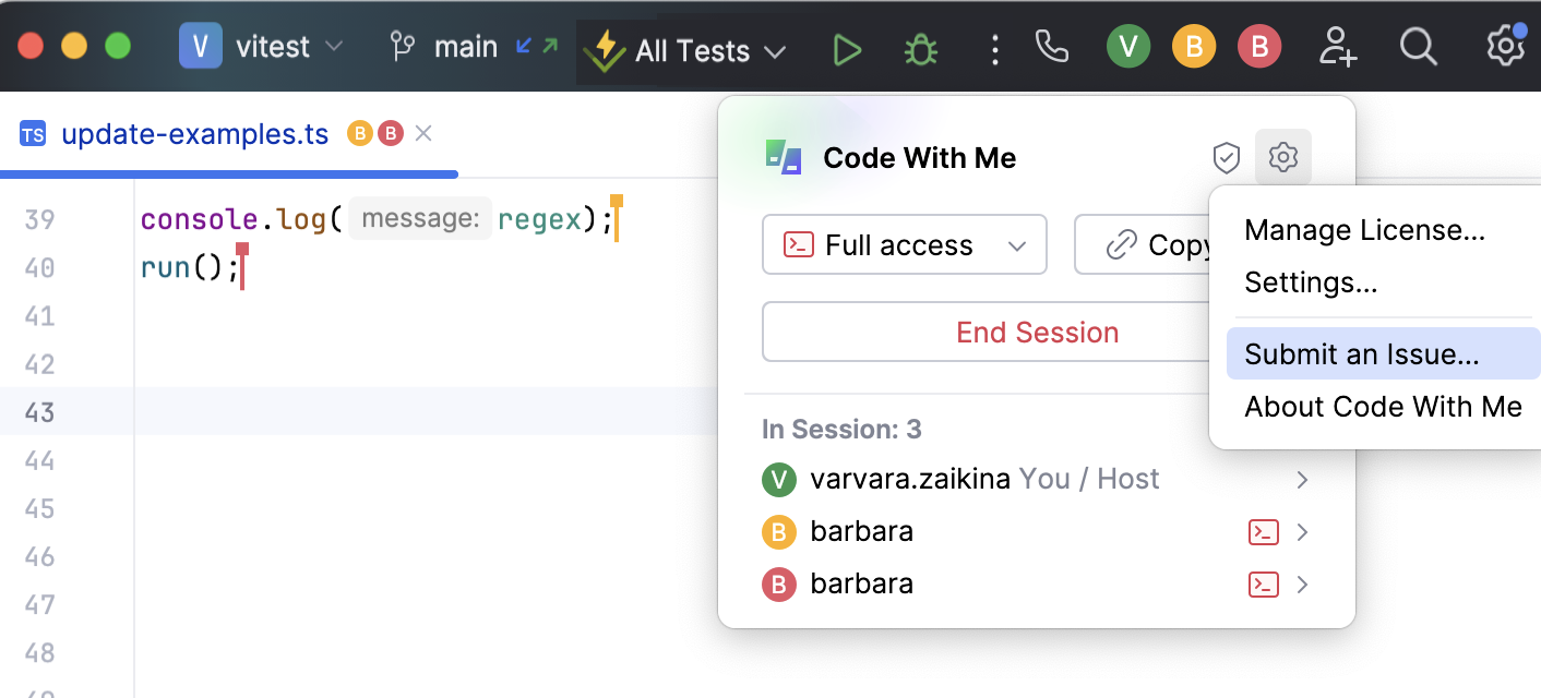 Submit issue as a Host Submit issue as a Host