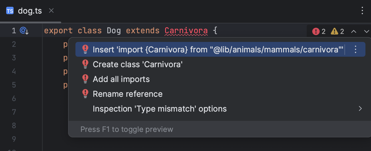 TypeScript | IntelliJ IDEA Documentation