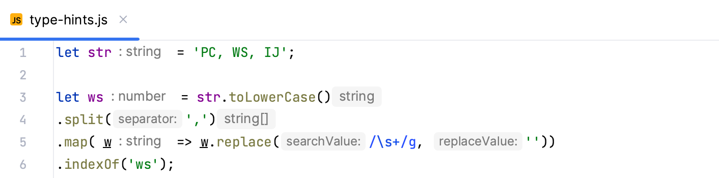 JavaScript 中的类型注解 JavaScript 中的类型注解