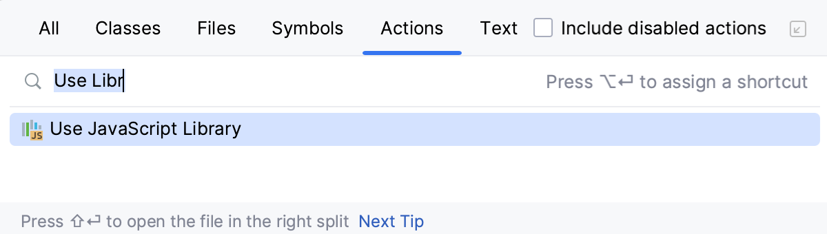 View associated JS libraries: Find Action View associated JS libraries: Find Action