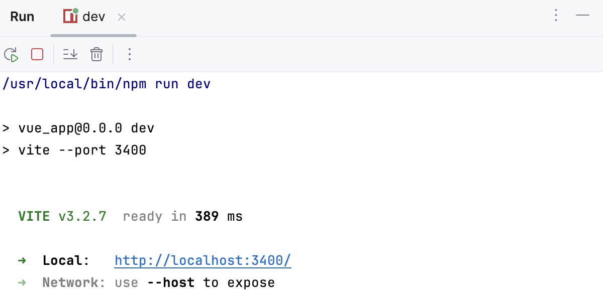 Vue.js 应用程序正在开发模式下运行 Vue.js 应用程序正在开发模式下运行