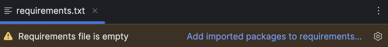 使用 requirements.txt | PyCharm 文档