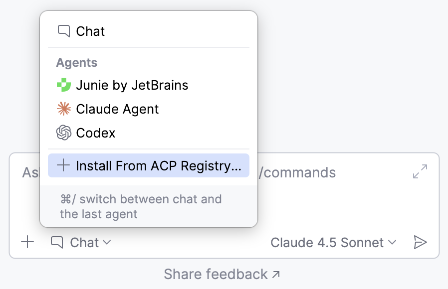 Add agents from the registry