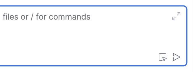 Automatic context indicator in the chat input field Automatic context indicator in the chat input field