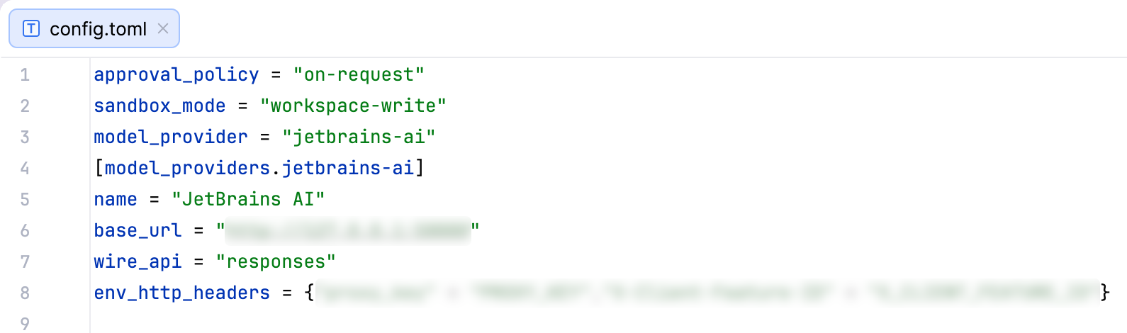 The config.toml file