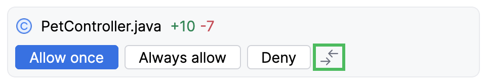 Open the diff to review the file changes Claude Agent suggests before you approve them Open the diff to review the file changes Claude Agent suggests before you approve them