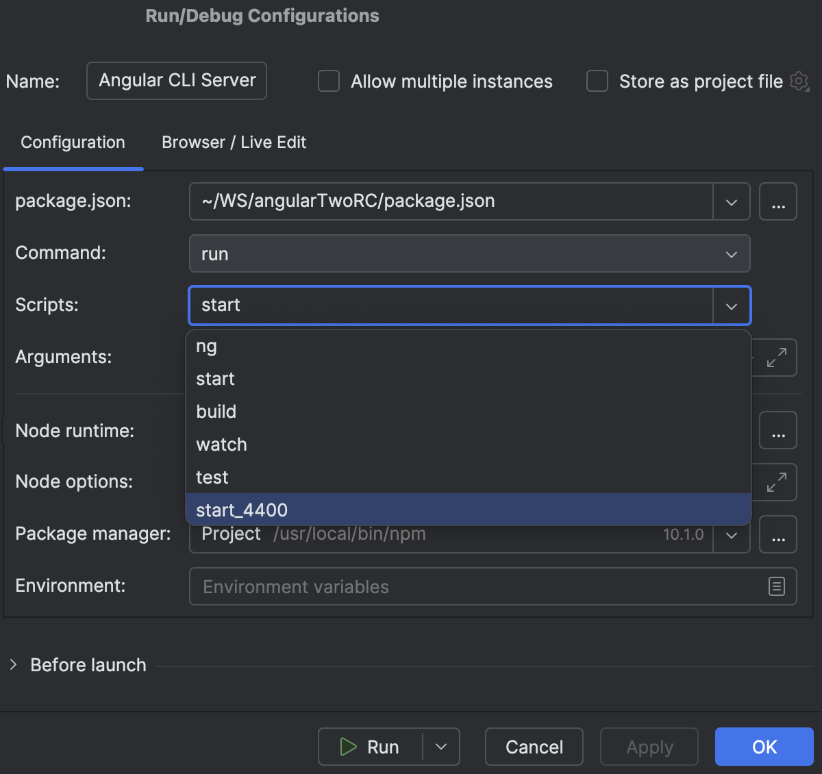Run and debug Angular applications | WebStorm Documentation