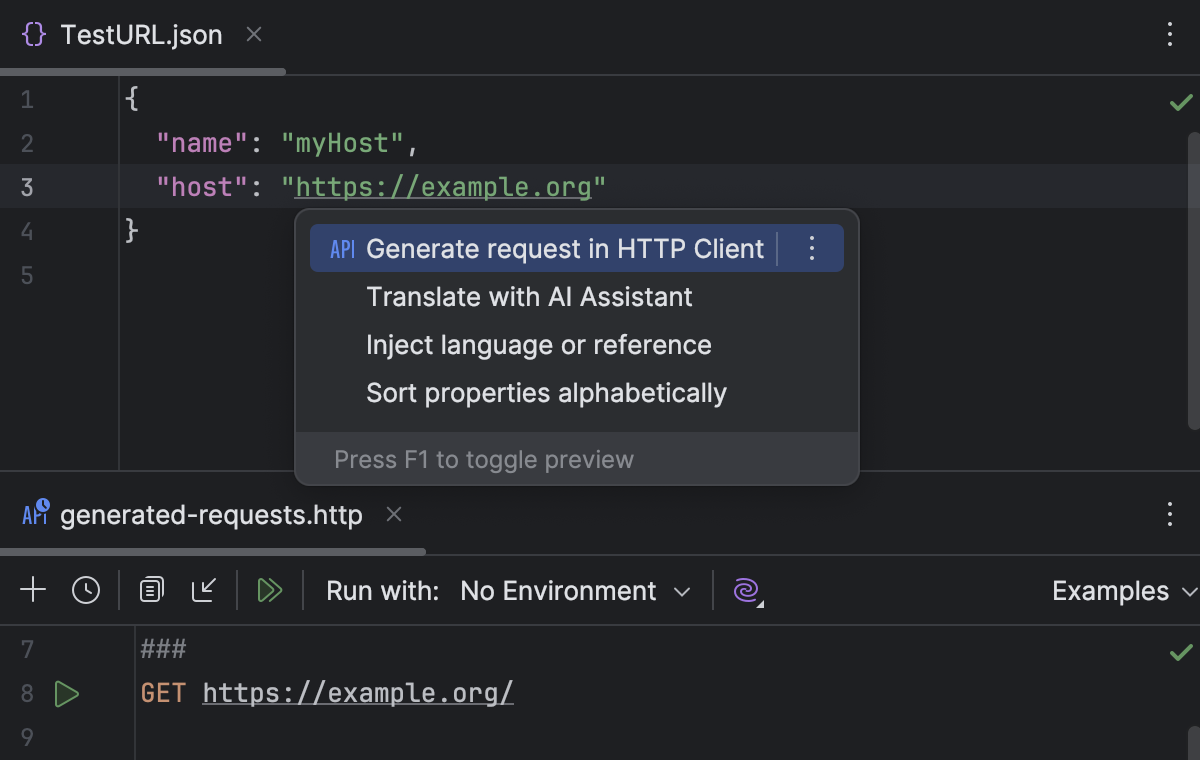 HTTP 客户端 | PyCharm 文档