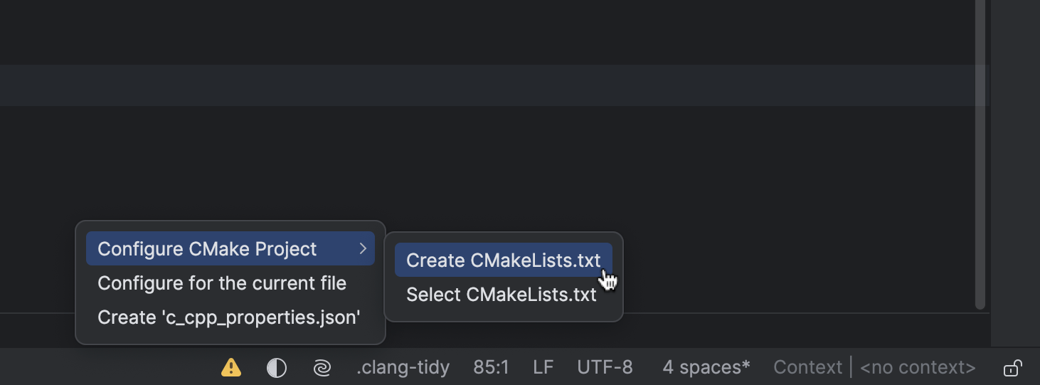 Create/open CMake projects | CLion Documentation
