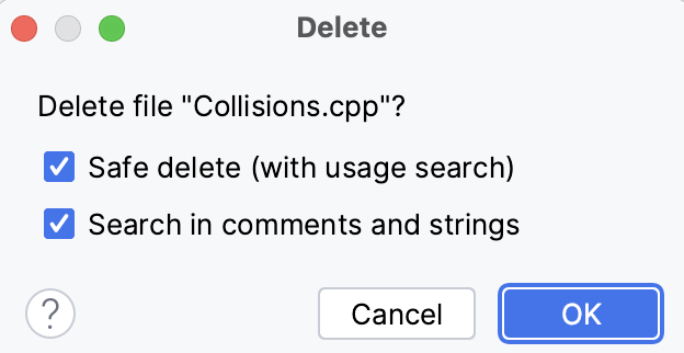 Safe delete for files Safe delete for files