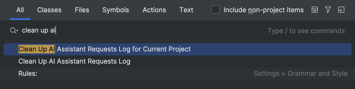 Data handling | AI Assistant Documentation