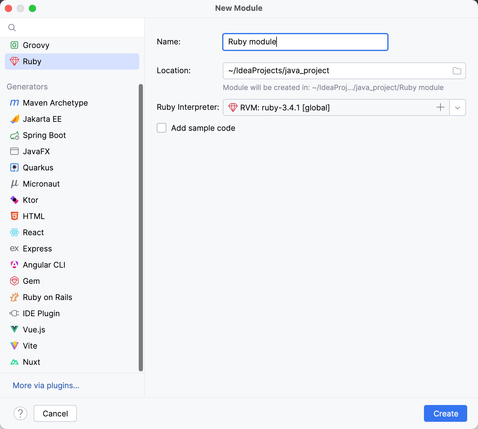Configuring a Ruby module Configuring a Ruby module