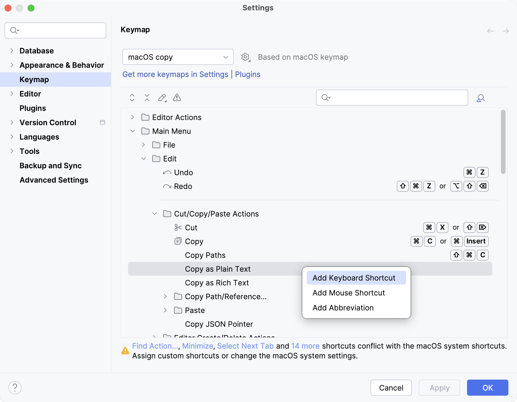Adding a keyboard shortcut Adding a keyboard shortcut