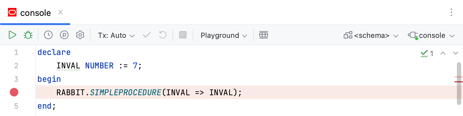 Line breakpoint Line breakpoint