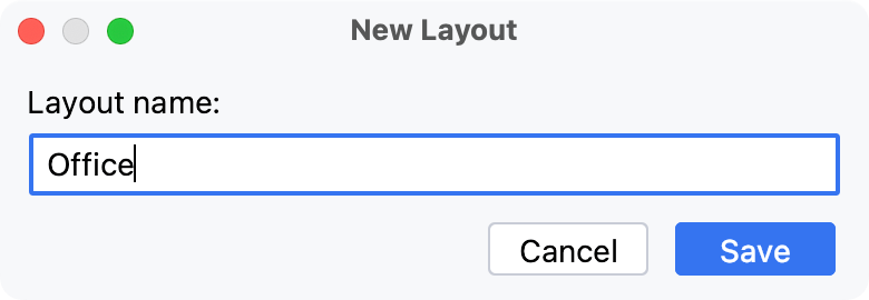 Saving current layout as new Saving current layout as new
