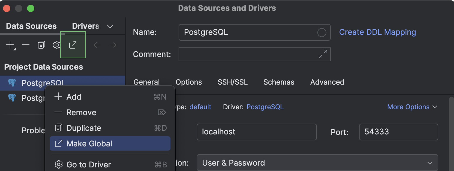 Data sources | DataGrip Documentation
