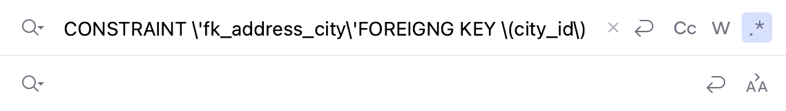 Escape regex symbols Escape regex symbols