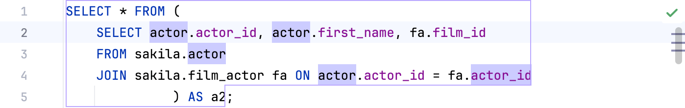 Find usages in file result Find usages in file result