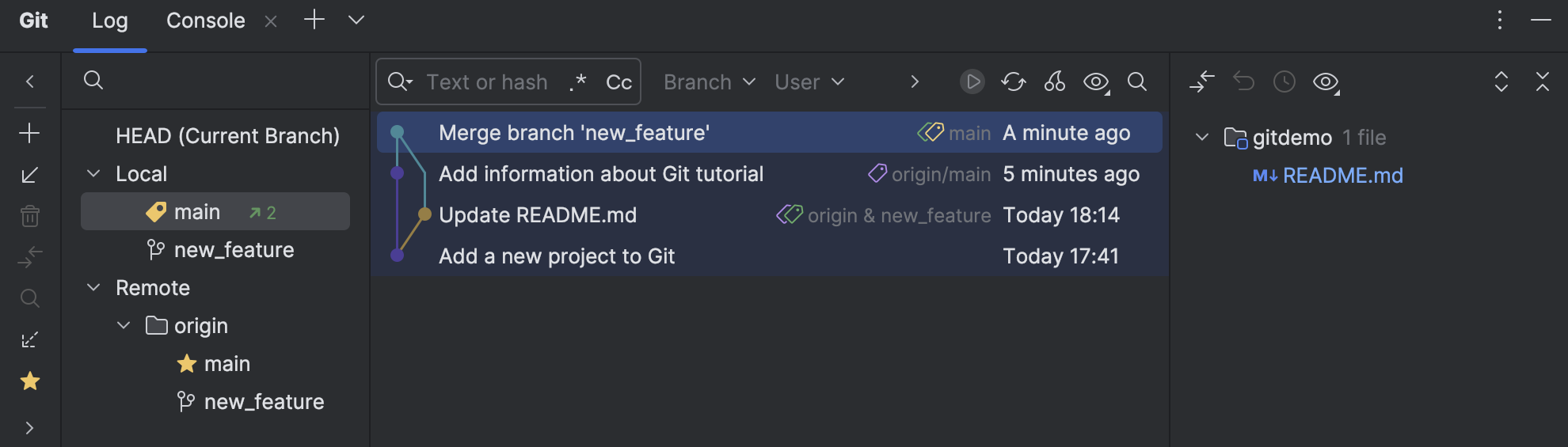 Getting started with Git in DataGrip | DataGrip Documentation