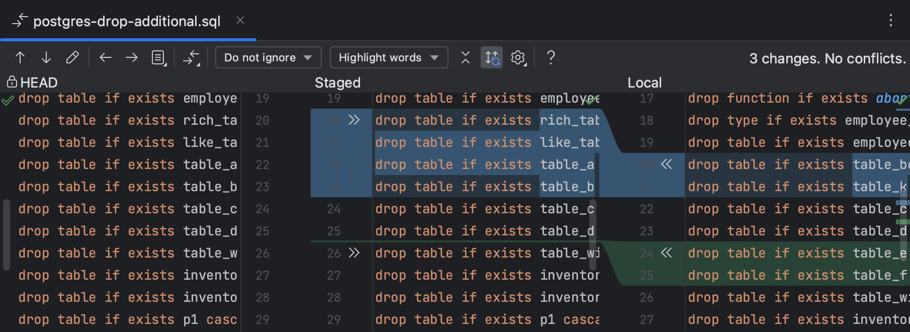 Commit and push changes to Git repository | DataGrip Documentation