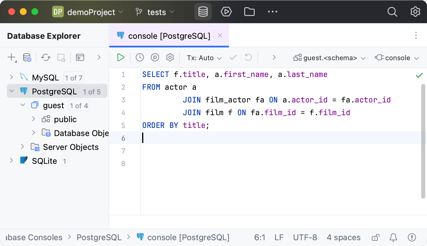 IDE window IDE window
