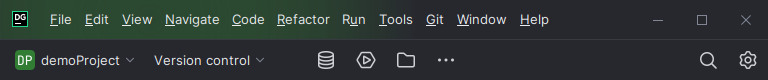 Main menu as a toolbar Main menu as a toolbar