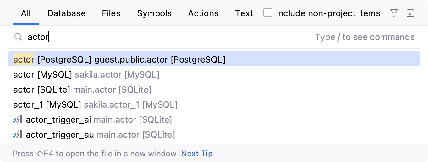 Search Everywhere popup Search Everywhere popup