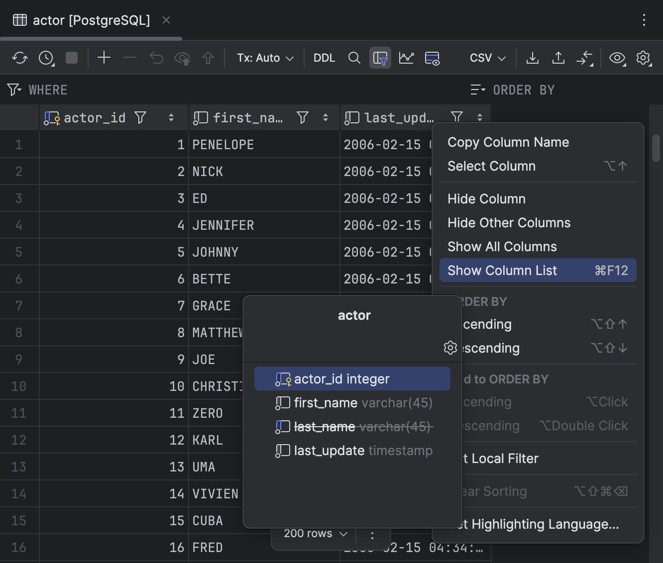 列 | IntelliJ IDEA 文档