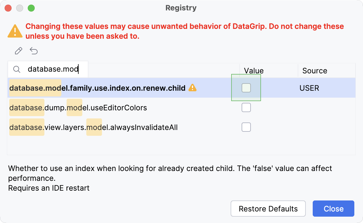 Disabling the key in Registry
