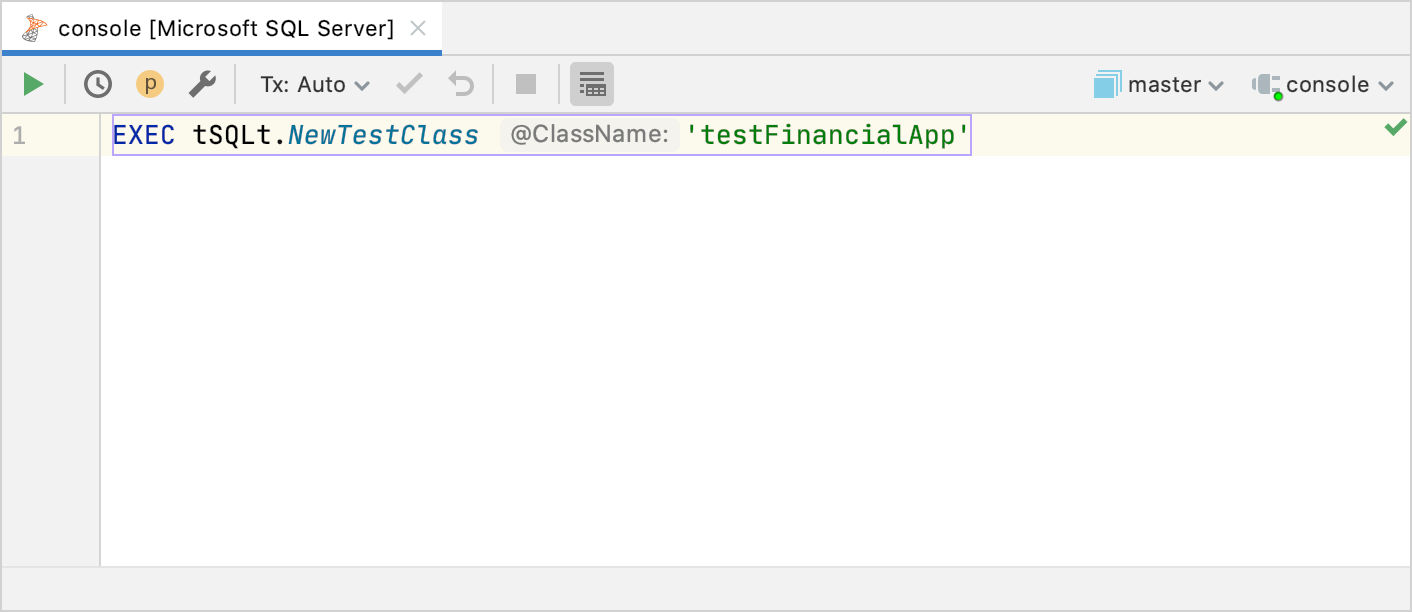 Create the TestClass class Create the TestClass class