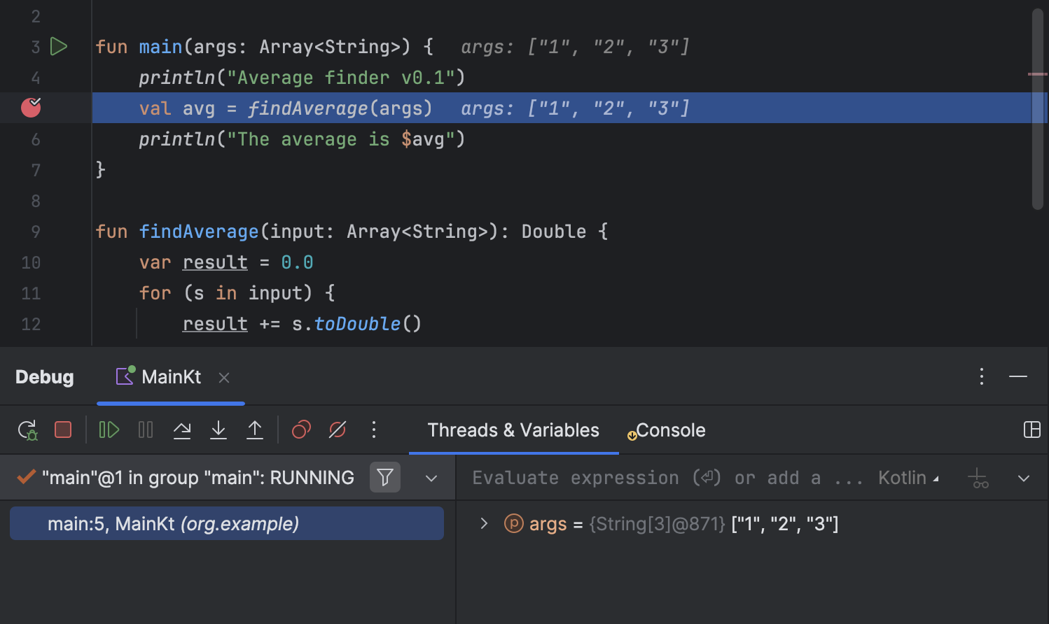 Tutorial: Debug your first Kotlin application | IntelliJ IDEA Documentation