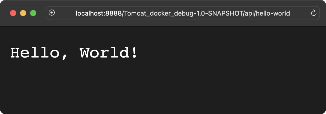 Deploy and debug a Java web application inside a container running ...