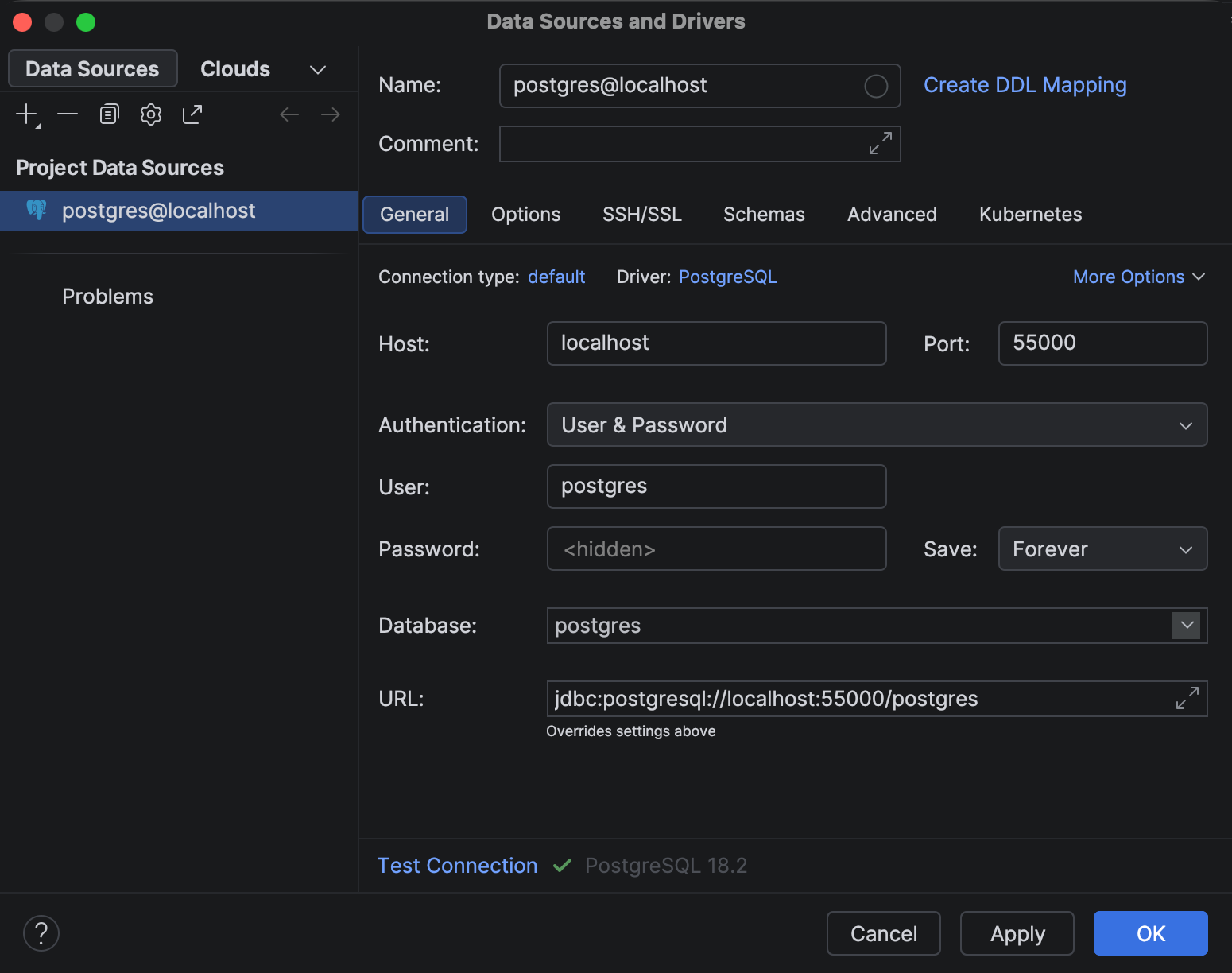 Run a database in a Docker container | IntelliJ IDEA Documentation