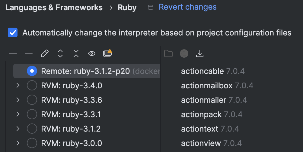 Configure a Ruby interpreter | RubyMine Documentation