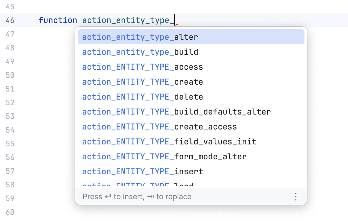 Drupal Hook Name Completion Drupal Hook Name Completion