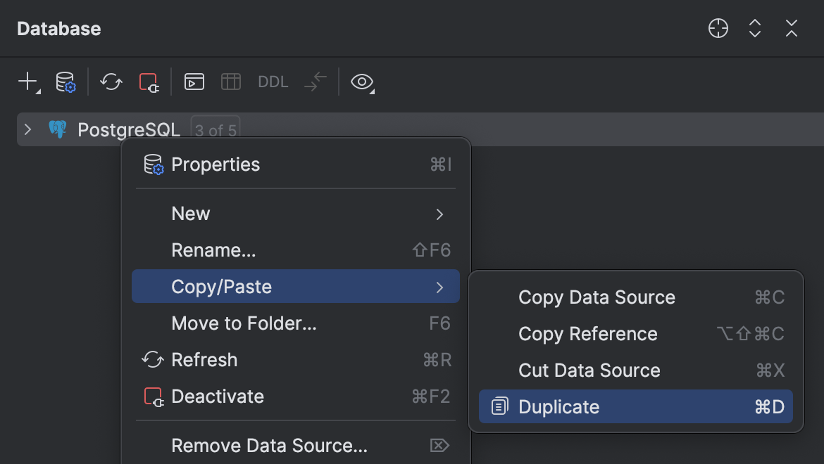 Data sources | PyCharm Documentation