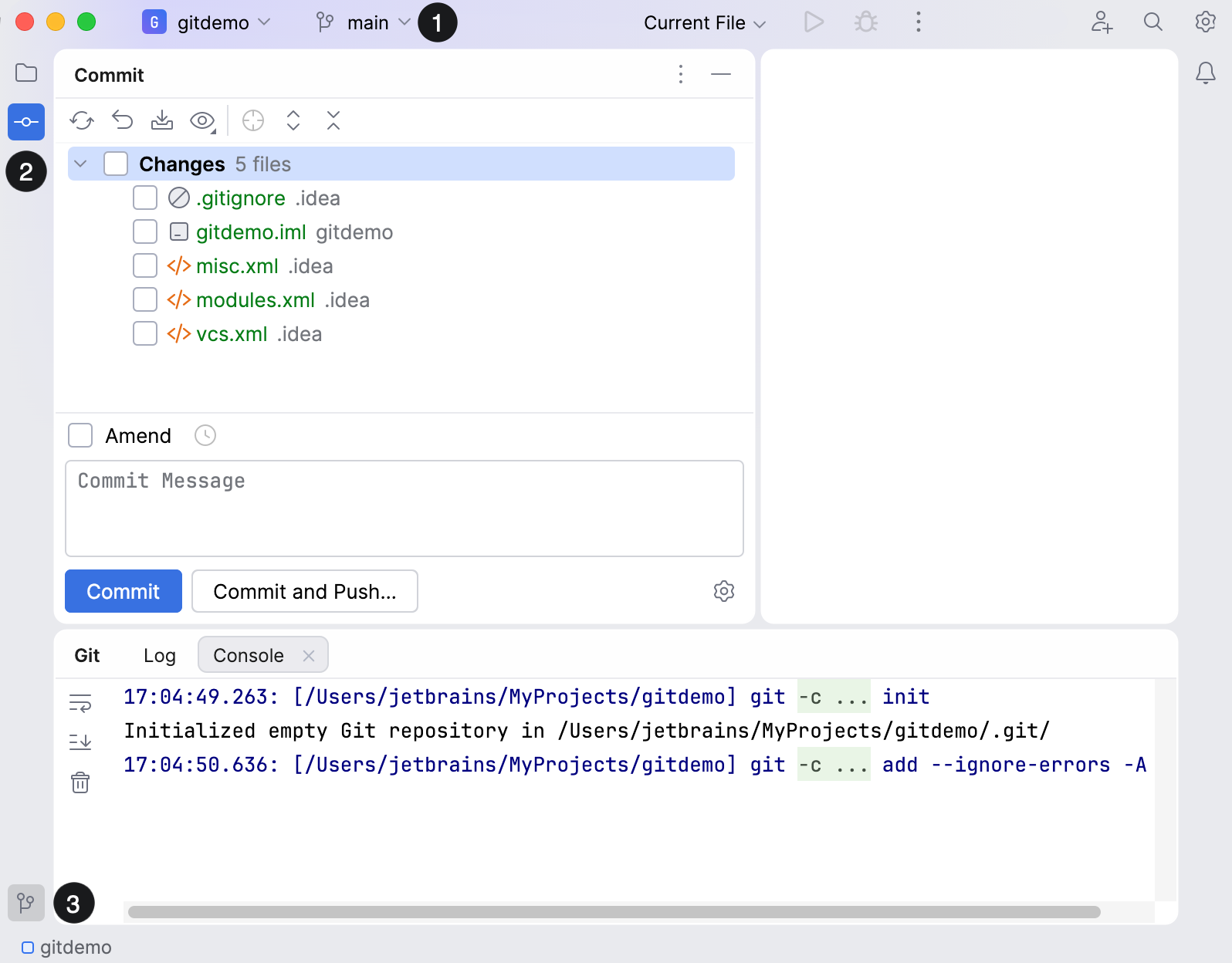 Git integration enabled