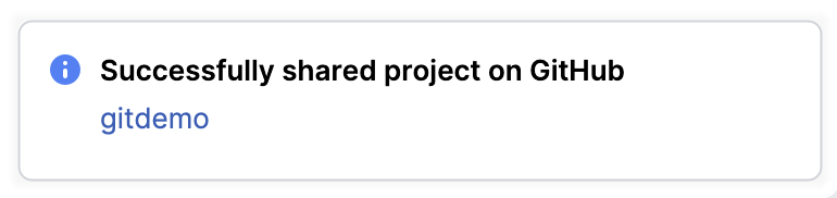 The repo is shared on GitHub