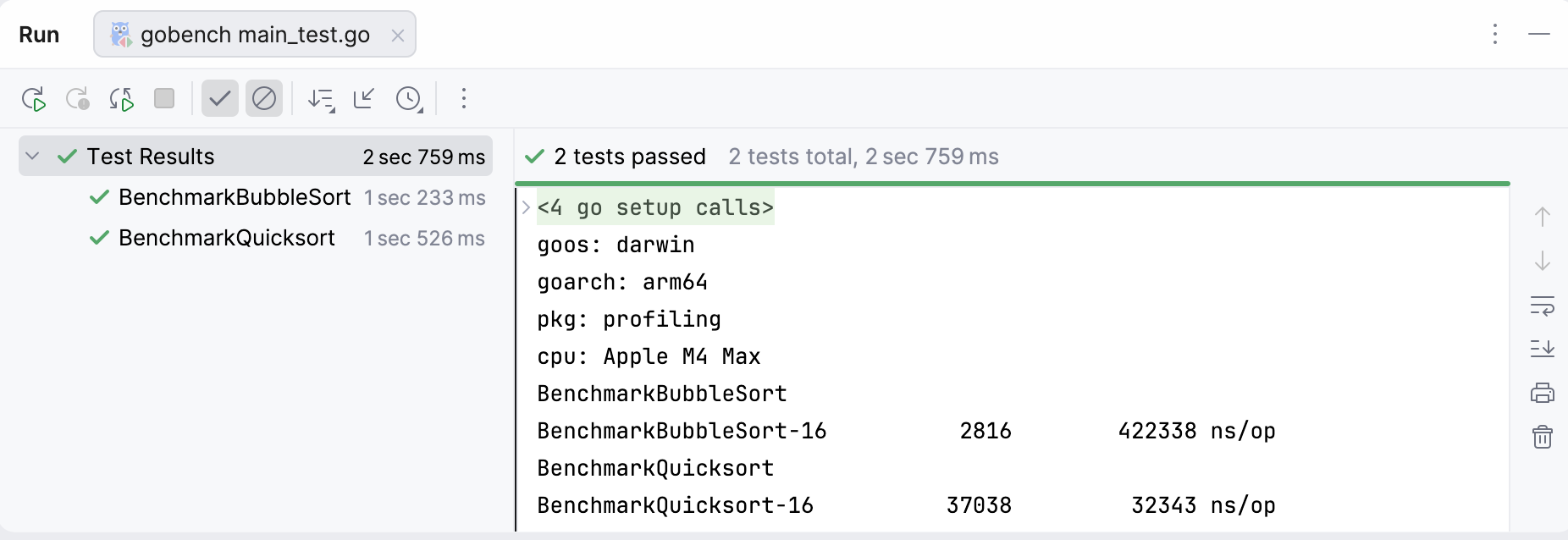 BenchmarkQuicksort and BubbleSort BenchmarkQuicksort and BubbleSort