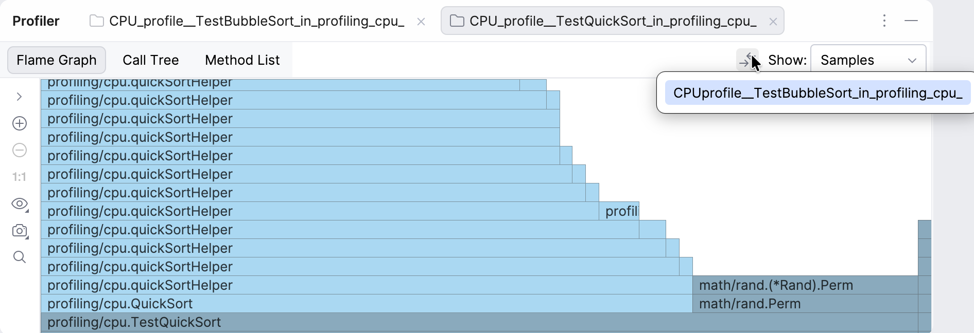 Compare with a baseline Compare with a baseline